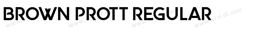 brown prott regular字体转换